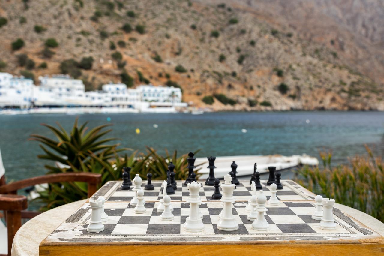 Daskalogiannis Hotel Loutro Bagian luar foto
